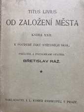 kniha Od založení města. Kniha XXII, I.L. Kober 1938