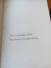 kniha Novoročenka 1941 [Vladimíra Zrubeckého, Vladimír Zrubecký 1940