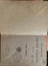 kniha Pokušení Peskarovo novella, J. Otto 1905