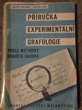 kniha Příručka experimentální grafologie, Melantrich 1930