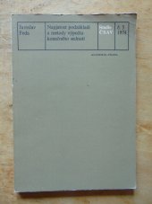 kniha Napjatost podzákladí a metody výpočtu konečného sednutí, Academia 1974