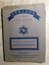 kniha Dědické právo, Vesmír 1921