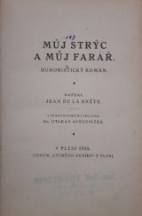 kniha Můj strýc a můj farář Humoristický román, Grafické závody 1925