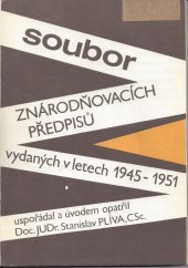 kniha Soubor znárodňovacích předpisů vydaných v letech 1945-1951, Montanex 1990