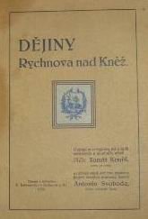 kniha Dějiny Rychnova nad Kněžnou, Karel Rathouský 1924