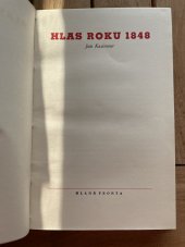 kniha Hlas roku 1848 [Pokrokové tradice české mládeže, Mladá fronta 1948