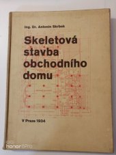 kniha Skeletová stavba obchodního domu, s.n. 1934