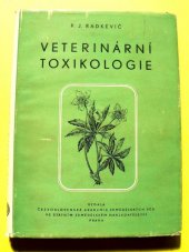 kniha Veterinární toxikologie, SZN 1955