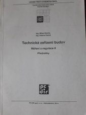 kniha Technická zařízení budov měření a regulace II : přednášky, PC-DIR 1995
