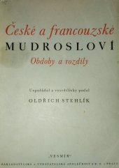 kniha České a francouzské mudrosloví obdoby a rozdíly = [Recueil de proverbes tchèques et français : Analogies et contrastes], Vesmír 1937