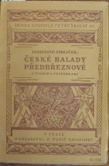 kniha České balady předbřeznové, F. Topič 1927