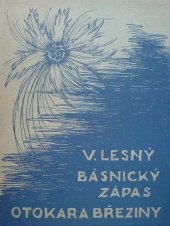 kniha Básnický zápas Otakara Březiny, Jan Pohořelý 1945