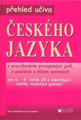 kniha Přehled učiva českého jazyka s procvičováním pravopisných jevů, s poučením a klíčem správnosti, Blug 2011