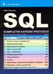 kniha SQL kompletní kapesní průvodce, Grada 1999