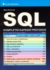 kniha SQL kompletní kapesní průvodce, Grada 1999