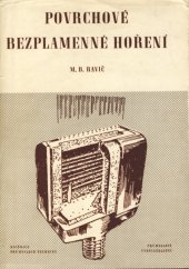 kniha Povrchové bezplamenné hoření, Průmyslové vydavatelství 1951