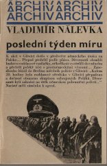 kniha Poslední týden míru, Mladá fronta 1979