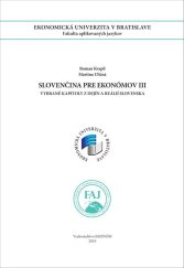 kniha Slovenčina pre ekonómov III, Vydavateľstvo EKONÓM 2025