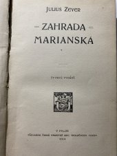 kniha Zahrada marianská, Česká grafická Unie 1914
