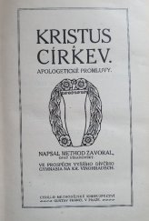 kniha Kristus a církev apologetické promluvy, Gustav Francl 1913