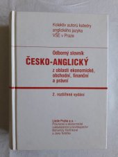 kniha Odborný česko-anglický slovník z oblasti ekonomické, obchodní, finanční a právní, Linde 1996