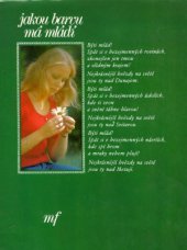 kniha Jakou barvu má mládí vyznání o životě a díle mladého pokolení, Mladá fronta 1980