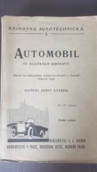 kniha Automobil ve službách dopravy Návod ku dokonalému seznání konstrukce a činnosti běžných typů, I.L. Kober 1920