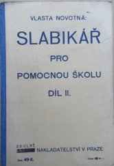 kniha Slabikář pro pomocnou školu. Díl II, Státní nakladatelství 1931