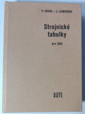 kniha Strojnické tabulky pro střední odborná učiliště, SNTL 1986