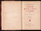 kniha Chrám Matky Boží v Paříži Díl III. román., Sfinx, Bohumil Janda 1928