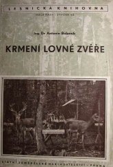 kniha Krmení lovné zvěře, SZN 1954