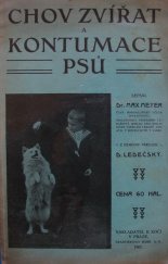 kniha Chov zvířat a kontumace psů, B. Kočí 1907