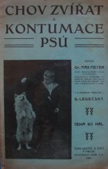 kniha Chov zvířat a kontumace psů, B. Kočí 1907