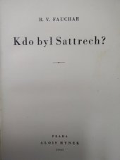 kniha Kdo byl Sattrech?, Alois Hynek 1947