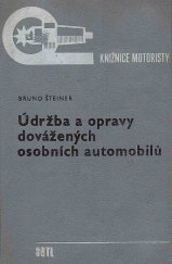 kniha Údržba a opravy dovážených osobních automobilů, SNTL 1966