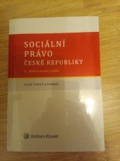 kniha Sociální právo České republiky, Wolters Kluwer 2016