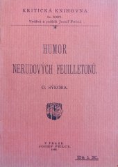 kniha Humor Nerudových feullletonů, Josef Pelcl 1905