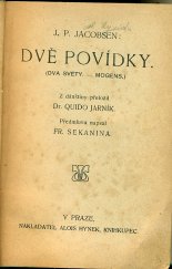 kniha Dvě povídky, Alois Hynek 1910