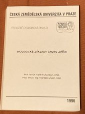 kniha Biologické základy chovu zvířat, CREDIT 1996