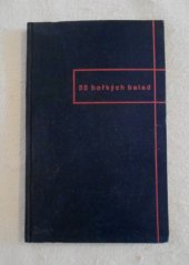 kniha 52 hořkých balad věčného studenta Roberta Davida, Fr. Borový 1937