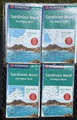 kniha Sardinien Nord Turistická mapa 1:50 000, Kompass 2023