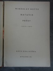 kniha Batavie prósy : 1916-1923, Kvasnička a Hampl 1924