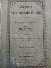 kniha Dějepis Swaté katolické Církwe, Dědictwí Sw. Cyrilla a Methodia 1859