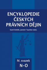 kniha Encyklopedie českých právních dějin, IV. svazek N-O, Key Publishing 2016