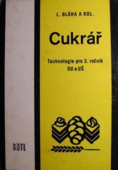 kniha Cukrář Technologie pro 3. roč. odb. učilišť a učňovských škol, SNTL 1978