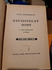 kniha Neviditelný host a jiné detektivní povídky, Zenit 1929