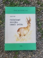 kniha Pruberny odstřel srnčí zvěře , Česky myslivecký svaz 1976