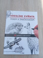 kniha Kreslíme zvířata perem a značkovačem  26 zvířat k nakreslení , Grada 2020