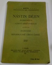 kniha Nástin dějin svobodných církví křesťanských, zvláště pak svobodné reformované církve české, Křesťanský Spolek Mládeže 1905