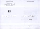 kniha Diagnostika duševních poruch a psychoanalýsa, Filosofický seminář - katedra teorie 2010